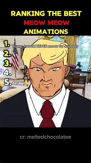 Ranking The Best Meow Meow Animations #trump #top5 #ranking #animation #meow