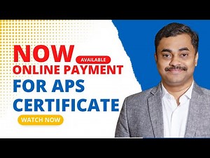 Now you can Make Online Payment for APS Certificate | Maven Consulting Services #aps #studyabroad