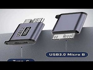 Micro B USB C 3.0 Male to Type C Female Adapter Type-C USB3.0 Micro B Connector for External Hard