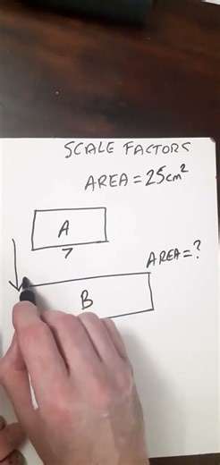 Scale Factors for #area #geometry #mathtricks #mathspuzzle #shapes #rectangle #rectangles #math