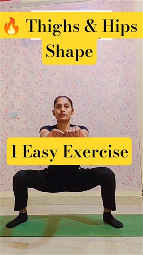 1 Best Exercise for Thighs & Hips Shape | Slim Legs Workout #shorts