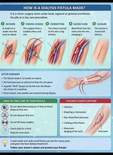 What is Dialysis Fistula? How Fistula made.
