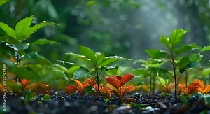 Rapid Oxygen Production by Jungle Vines: A Key Environmental Solution for Cleaner Air. Concept Environmental Solutions, Oxygen Production, Jungle Vines, Cleaner Air, Sustainable Technology