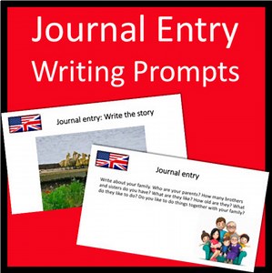 Journal Entry Prompts Powerpoint Slides
