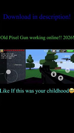 Old pixel gun 3d online working!!! #pixelgun3d #childhood