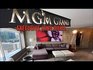 MGM Grand Executive King Suite Room walkthrough & review #lasvegas #roomtour