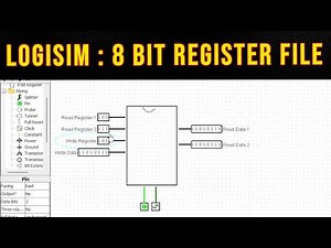 8 Bit Register File in Logisim