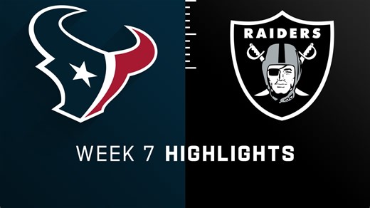 Texans vs. Raiders highlights | Week 7