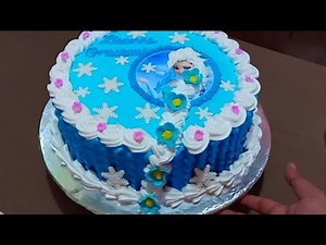 BOILED ICING FROZEN CAKE DESIGN