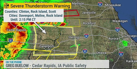 53K views · 269 reactions | LISTEN: Interview with Cedar Rapids, Iowa Public Safety. We're LIVE through 9 p.m. ET tonight covering severe storms moving across the Midwest. We urge anyone in the area to take any alerts you receive very seriously. Reach out to friends/family who may be without power. | The Weather Channel | Facebook