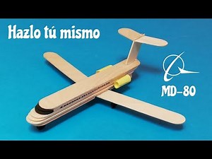 How to make a passenger plane with popsicle sticks