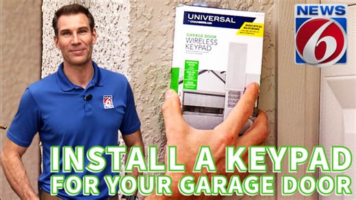 Never get locked out of your garage again, install a keypad!