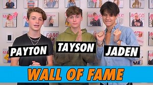 Payton Moormeier, Tayson Madkour & Jaden Hossler: Wall of Fame