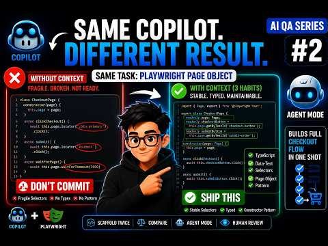 Copilot Wrote Bad Code Until I Did This One Thing | AI QA Series #2