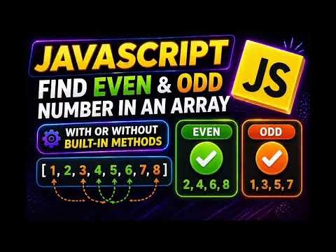 Find Even and Odd Numbers in Array JavaScript 🔥 | Interview Question #codeshiksha #webdevelopment