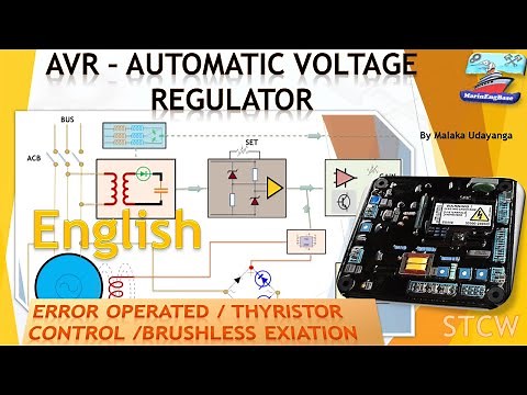 AVR - Automatic Voltage Regulator 1 (English) - Error operated / brushless excitation #marinengbase