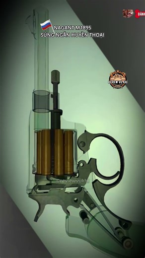 Nagant M1895 – Legendary Russian pistol with unique design!