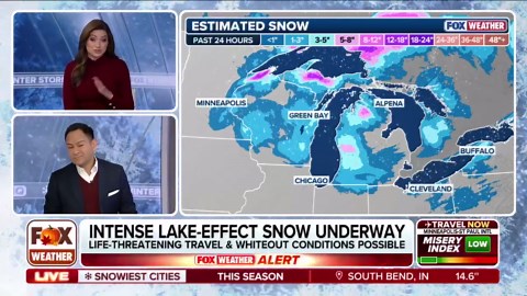 Major lake-effect snow event creating treacherous Thanksgiving travel conditions