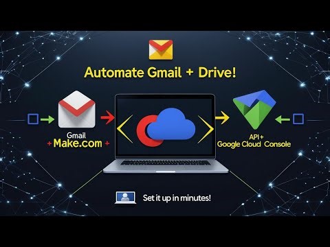 How to Connect Gmail & Google Drive with Make.com API | Google Cloud Console Setup Step-by-Step