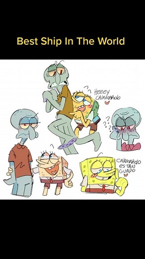 #Ship #cute #SpongeBob #Squidward #couplegoals #hot #❤