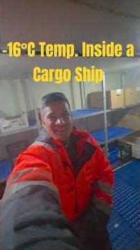 Coldest Room of a Cargo Ship ! -16°C Temperature inside this room | Life on a Cargo Ship