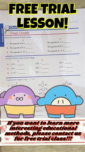 This worksheet video introduces integer concepts by helping kids understand positive and negative numbers through clear, step-by-step examples and real-life situations. Learning integers allows children to make sense of everyday ideas such as temperatures above and below zero, gains and losses in money, and floors in a building. It strengthens number sense, improves problem-solving skills, supports future learning in algebra, and builds confidence in working with both positive and negative value