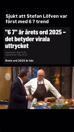 saft och bulle och memes on Instagram: "stefan var först med 6 7 ??? #stefanlöfven #67"