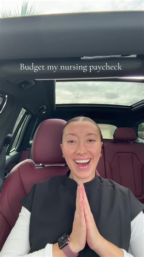 Budget my nursing paycheck with me! #nurse #payday #rn #newgrad #nursing