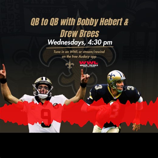 Mike D to Brees: "Do you want to be the next coach at LSU?" Brees: "Get my boys on the roster, maybe I'll coach." Bobby: "A little nepotism don't matter, as long as you win." Hear the full interview in comments ⬇️⬇️⬇️ | WWL Radio