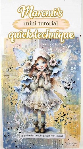 The easiest way to build an Art Journal background! 🌸✨ Maremi's mini tutorial 🙌
