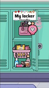 my locker m🍥😁 #youtubeshorts #tocalifeworld