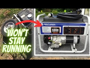 Diagnosing a Centurion Generac Generator That won't stay running ( coil replacement )