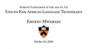 African Languages in the age of AI: "End-to-End African Language Technology"