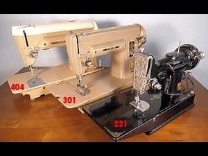COMPARE SINGER SEWING MACHINE MODELS 221 301 404 (no sewing)