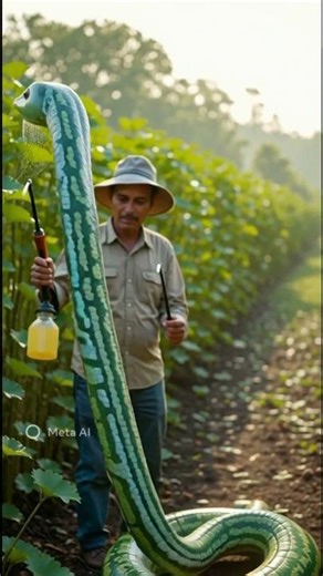 Farming Innovation 😱 | Farmer Grows Snake-Shaped Watermelon Using Organic Spray 🍉🐍