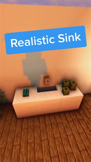 Realistic Minecraft Sink Tutorial