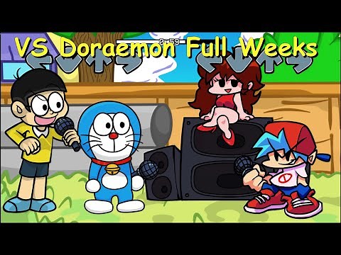 Friday Night Funkin': VS Doraemon Full Weeks + Cutscenes - [FNF Mod/HARD]