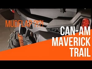 Mudflap ? Fixing the mud/water throwing issue from the back tires on the 2018 Can Am Maverick Trail