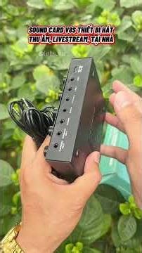 SOUND CARD V8S THIẾT BỊ HÁTTHU ÂM, LIVESTREAM TẠI NHÀ | Lets.vn