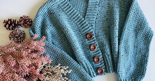 Lakeside Crochet Cardigan free crochet pattern and video