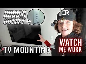 Electrician’s Guide: Easy TV Mount & Hidden Outlet Install (DIY Friendly!)