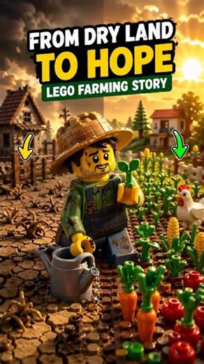 LEGO Farming Story That Will Touch Your Heart #lego #legostory #youtubeshorts