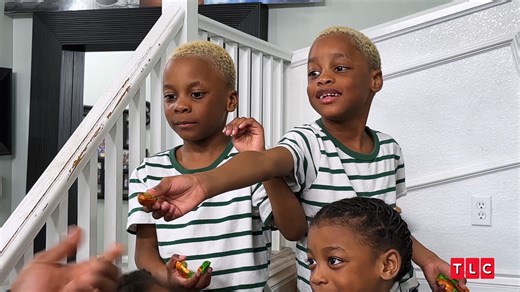 Eric leads the littles on an Easter bunny hunt. 🐰🥕 See if they catch him on the Doubling Down with #TheDerricos season finale, Tuesday at 8/7c. | TLC