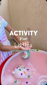 DIY Hand Washing Station 🧼 How we ended our Learning about Germs week 🦠 As a toddler mom who’s toddler is in the nose picking stage, we had to emphasize the importance of washing our hands WITH soap because that is how germs ‘run’ away 🤭 How To: - Add water to disposable gloves & tie - Freeze the hands - Once frozen, add “germs” using washable paint - Have your little one use soap and water to wash the germs away! #activityforlittles #preschoolactivities #toddleractivities #preschoolathome #s