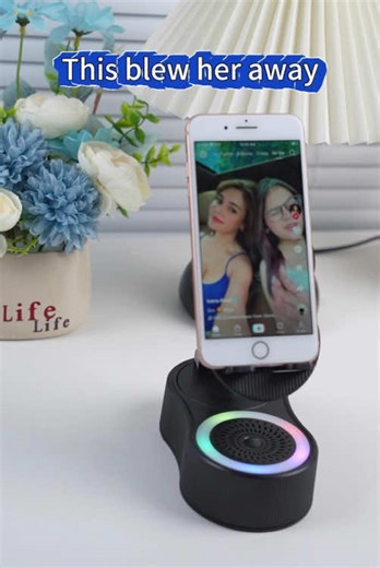This speaker doesn’t use Bluetooth and you can charge your device while using it! Super cool gift idea #inductionspeaker #speaker #music #fyp #tiktokshop