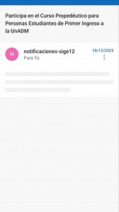 UnADM 2026: Tutorial rápido para el Curso Propedéutico y Manejo de Plataforma Hola, compañeros de nuevo ingreso! 👋 Sé que muchos estamos emocionados (y quizá algo nerviosos) por iniciar este camino en la Universidad Abierta y a Distancia de México. Para apoyarnos entre todos, hice este pequeño tutorial sobre cómo navegar en la plataforma del Curso Propedéutico. En este video les muestro: ✅ Cómo ingresar desde el enlace oficial. ✅ La estructura de las sesiones y temas. ✅ Tips para organizar sus 