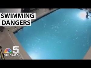 Caught on Camera: Toddler Rescued Before Nearly Drowning in Hotel Pool