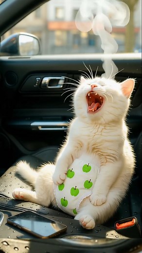 🚗🔥 The Kitten Was Locked in the Car—But What Happened Next Shocked Everyone.#cat #ai #meow #kucing #catvideos | Spot An Screen