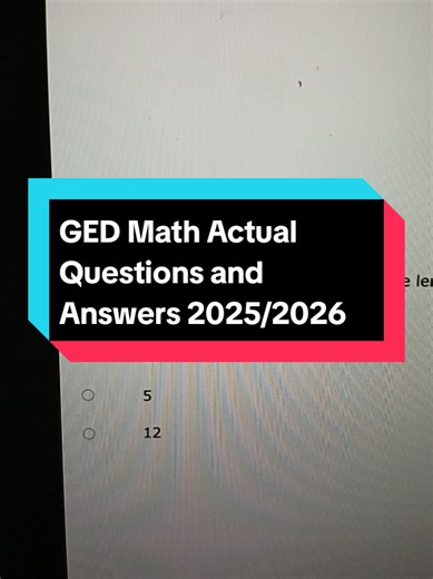 GED 2025/2026 actual questions and answers to help you pass your exam. #gedmath #gedsciencehelp #gedproctoredexam #ged2026 #gedsocialstudies