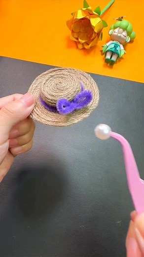 49K views · 1.1K reactions | Use rope to make a simple and cute little straw hat, come and try it#parentchildhandmade #kindergarten #kidsactivities #kidsart #fun #intresting #children #childrenart #handmade #kids #kidsfun #diy #parentchild #homemade paper craft | paper craft | Facebook